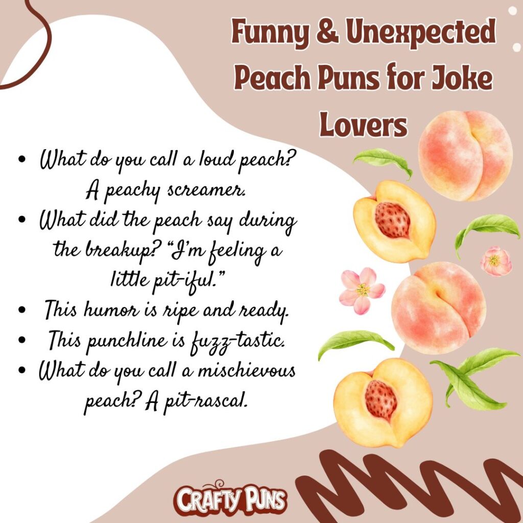 Funny & Unexpected Peach Puns for Joke Lovers