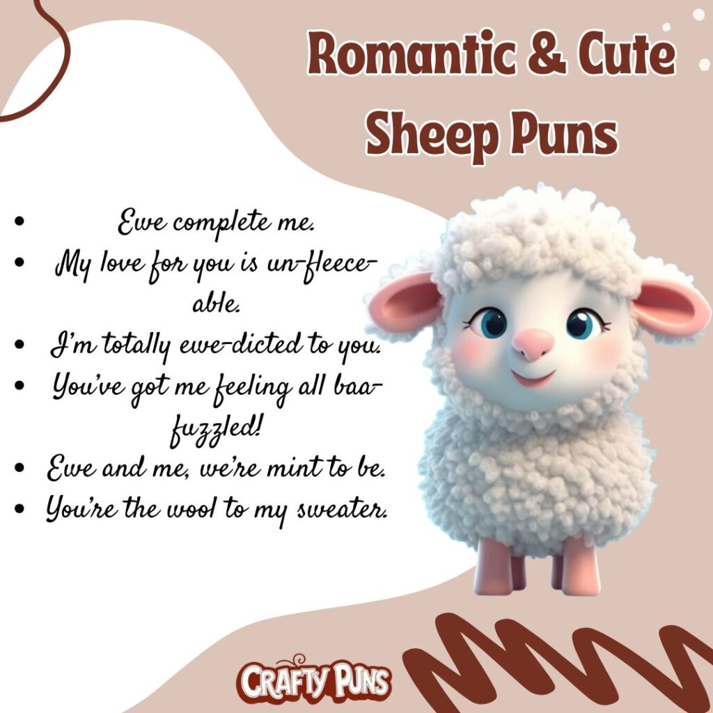 Romantic & Cute Sheep Puns