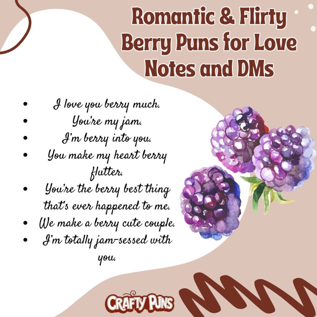 Romantic & Flirty Berry Puns for Love Notes and DMs