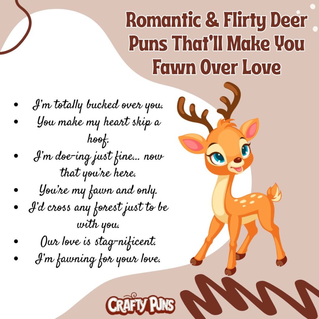 Romantic & Flirty Deer Puns That’ll Make You Fawn Over Love