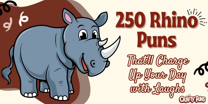 250 Rhino Puns That'll Charge Up Your Day with Laughs