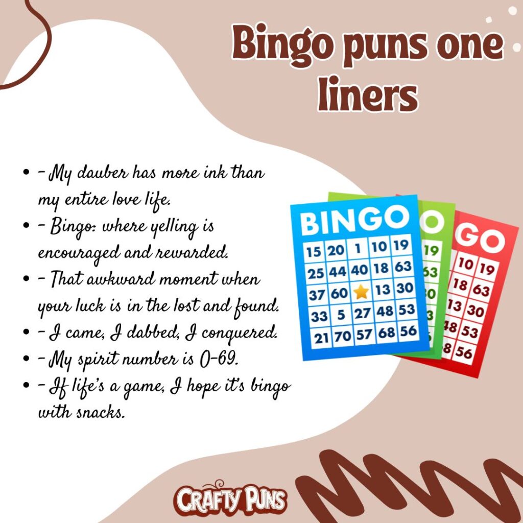 Bingo puns one liners