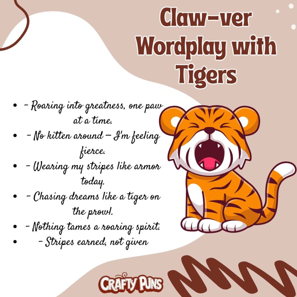 Claw-ver Wordplay with Tigers