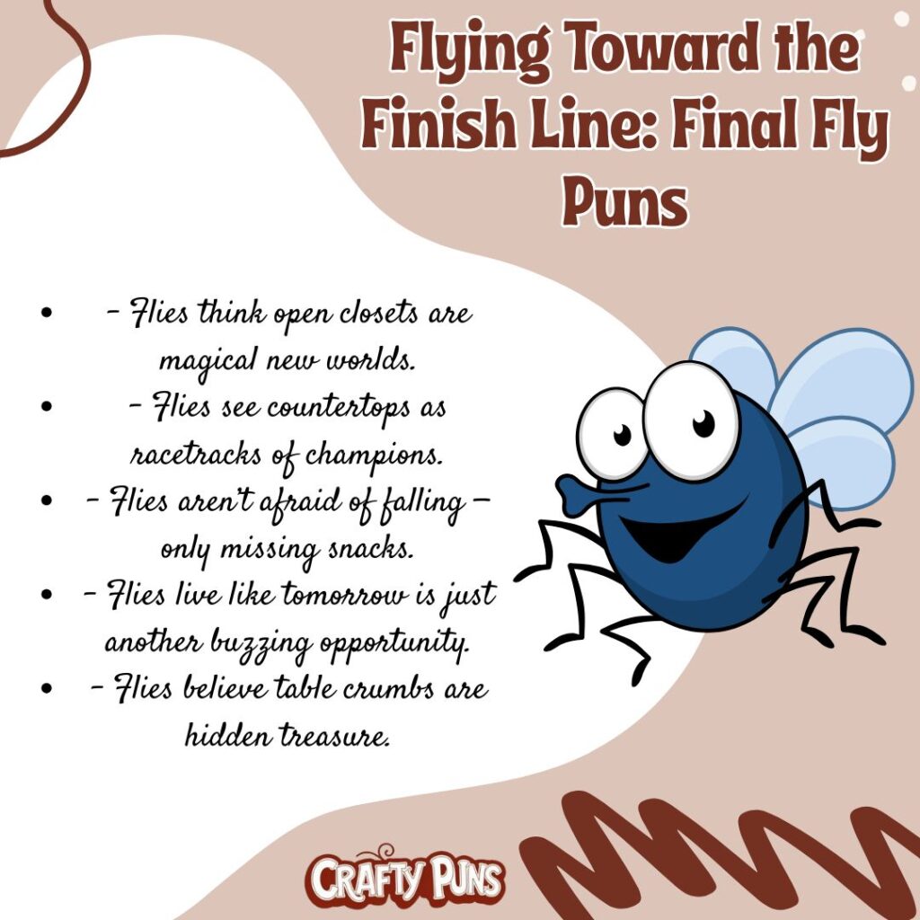 Flying Toward the Finish Line Final Fly Puns