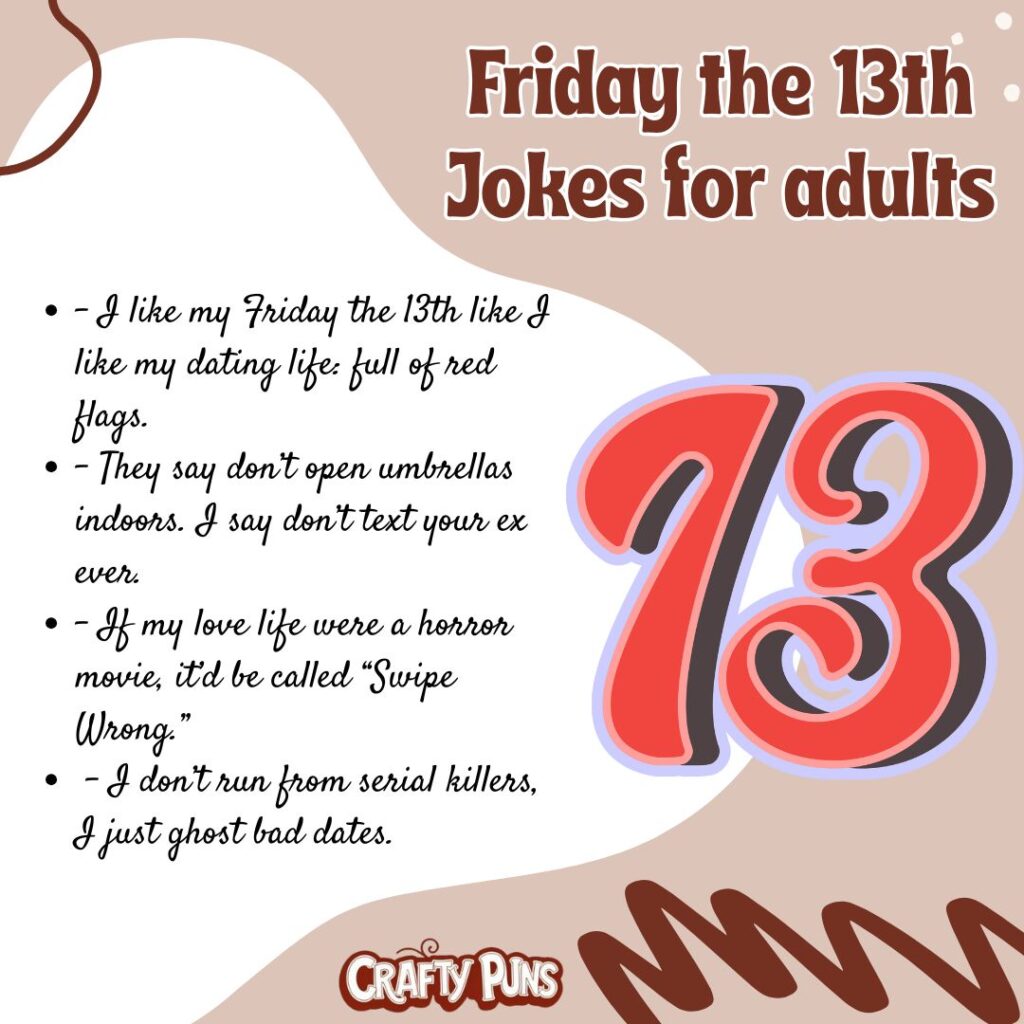 Friday the 13th Jokes for adults