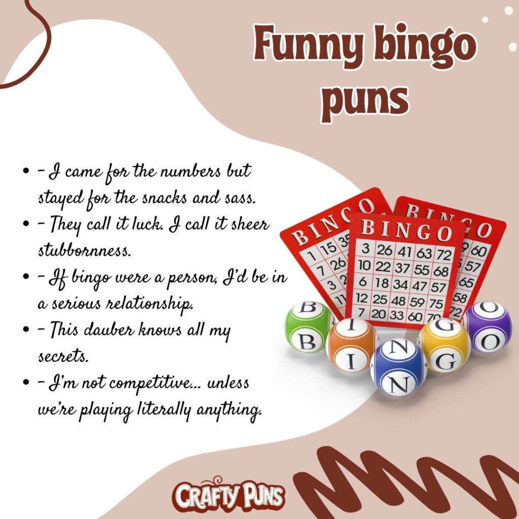 Funny bingo puns
