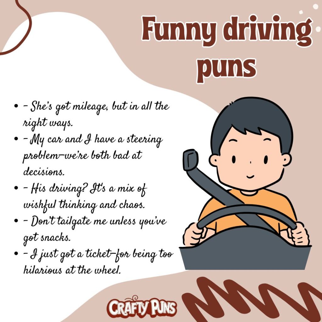Funny driving puns