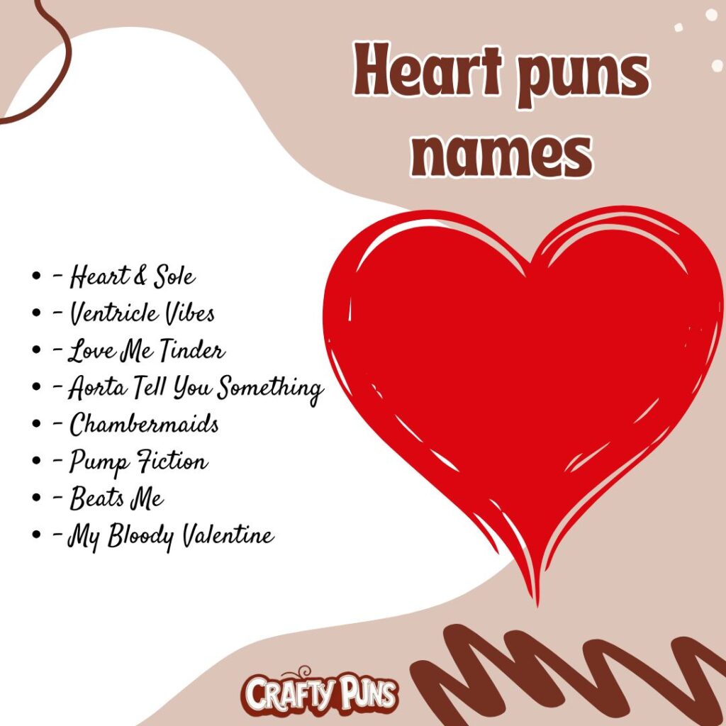 Heart puns names