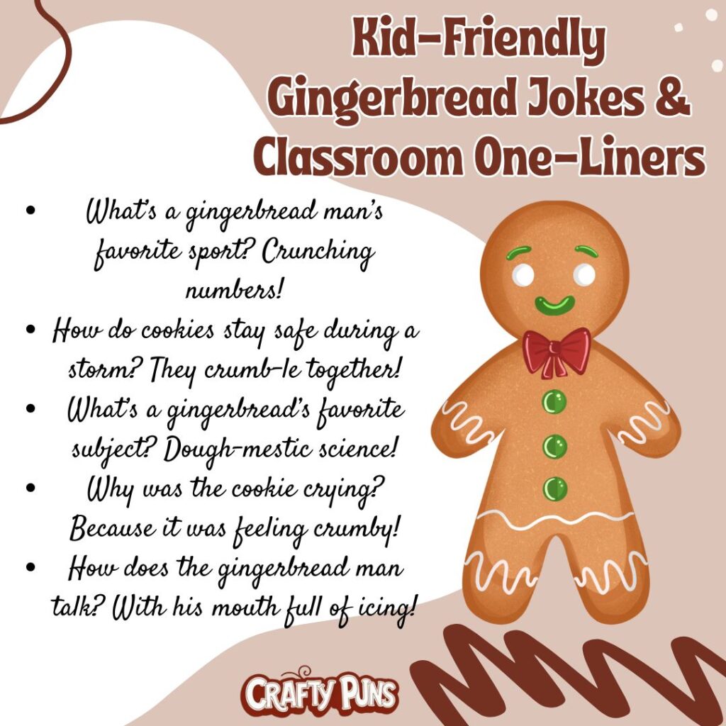 Kid-Friendly Gingerbread Jokes & Classroom One-Liners