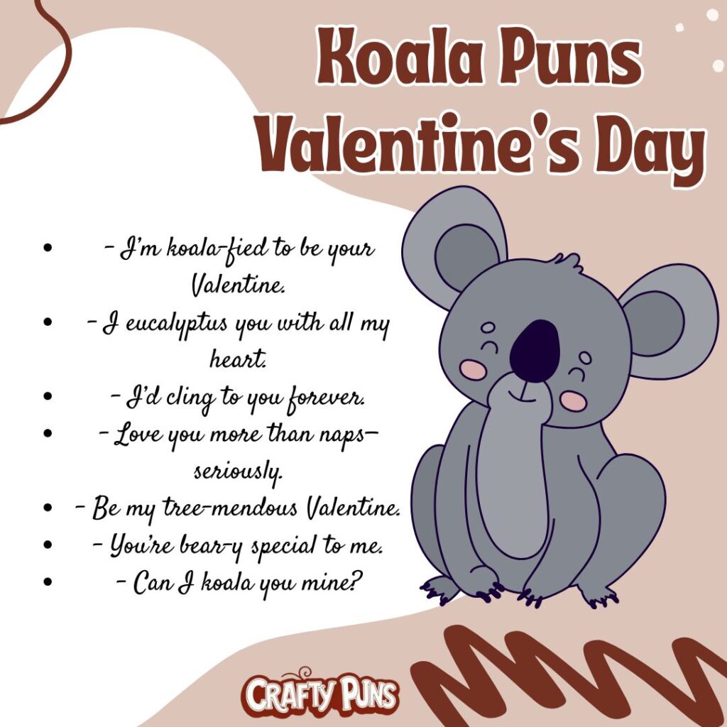 Koala Puns Valentine’s Day