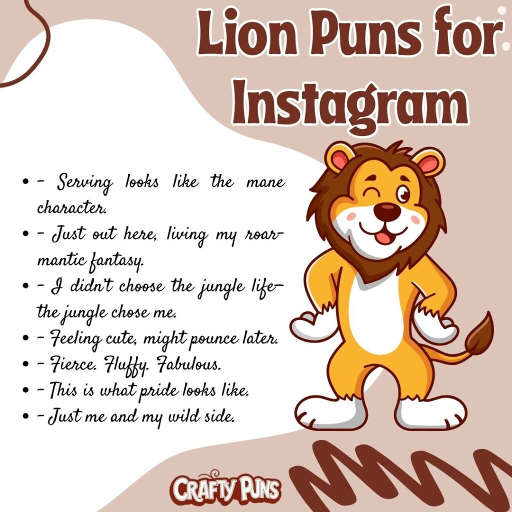 Lion Puns for Instagram