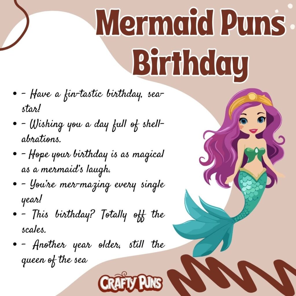Mermaid Puns Birthday