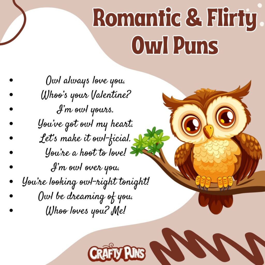 Romantic & Flirty Owl Puns