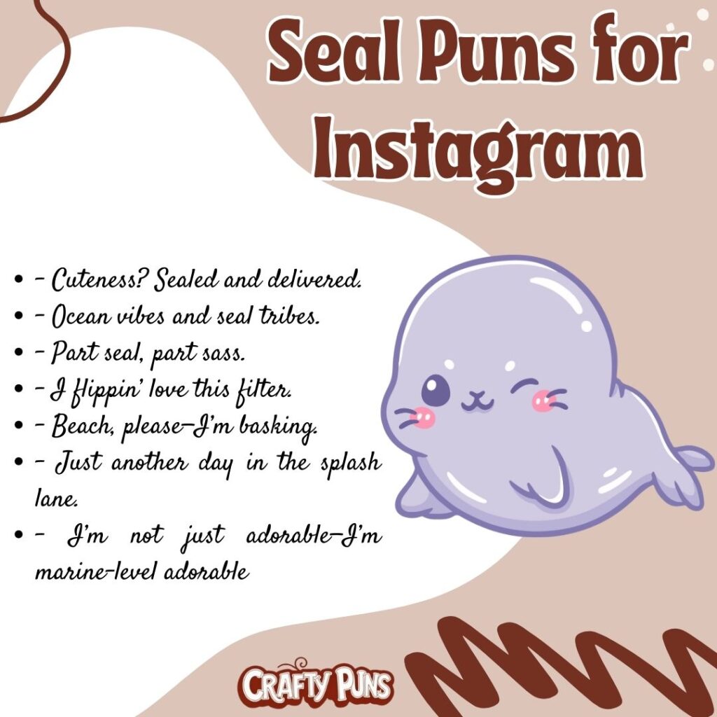 Seal Puns for Instagram