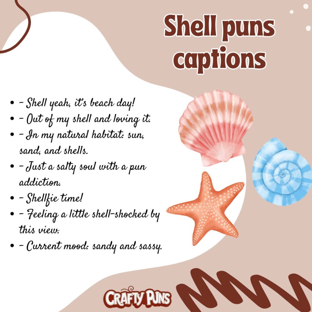 Shell puns captions