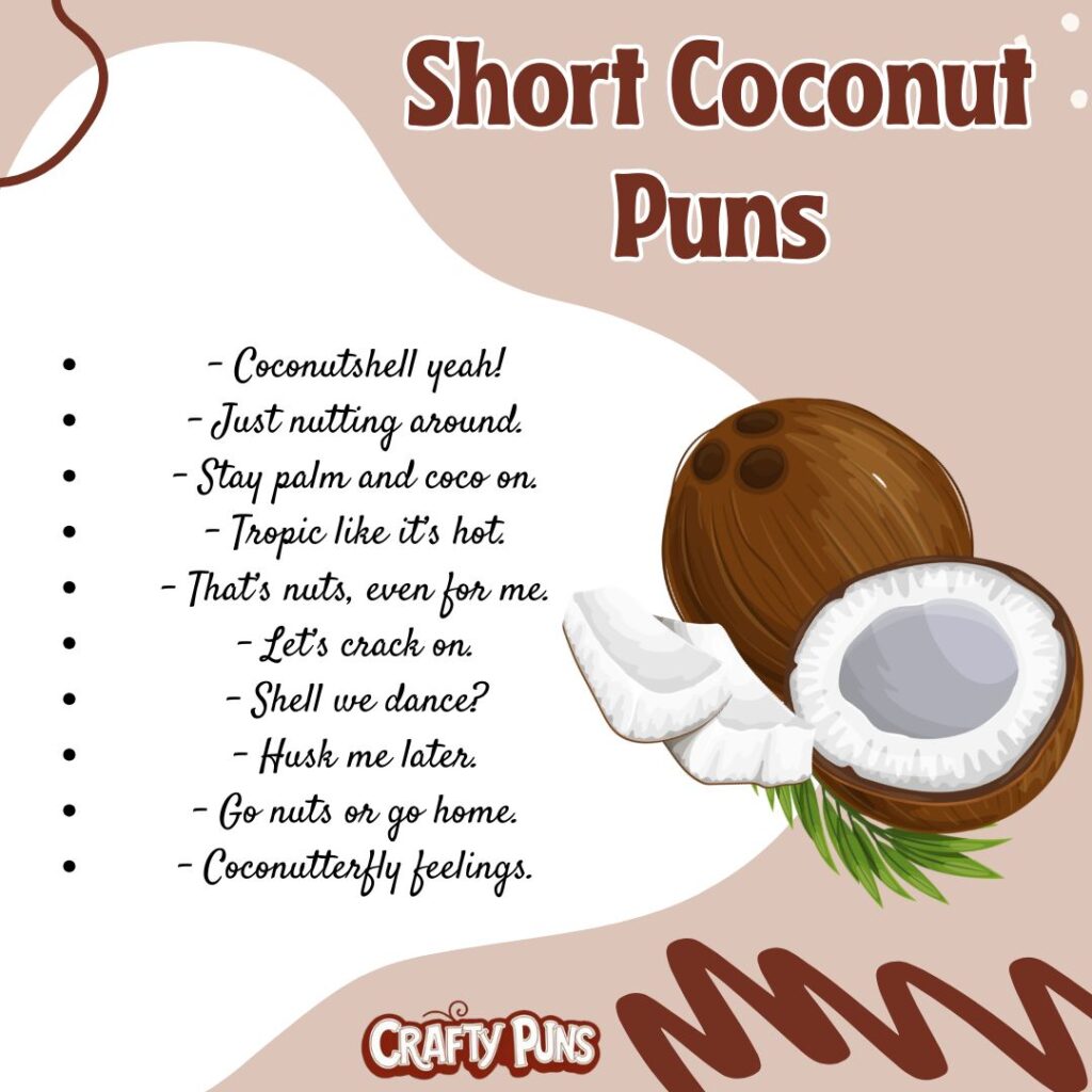 Short Coconut Puns
