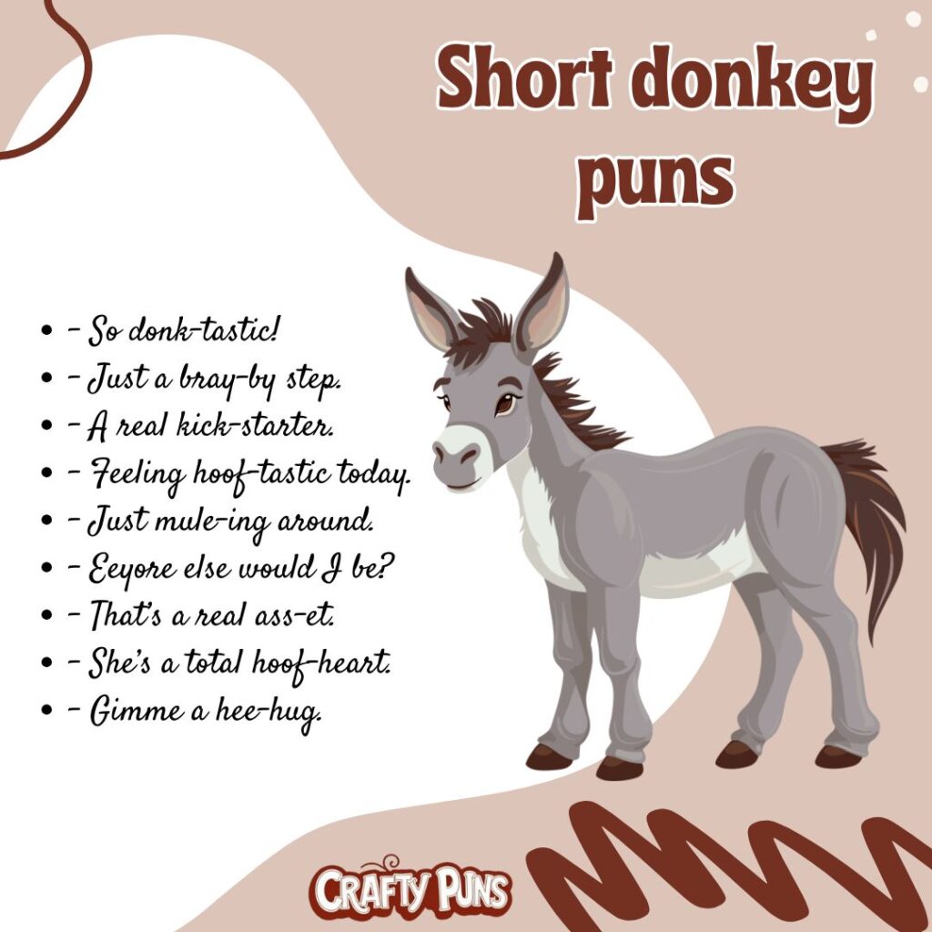 Short donkey puns