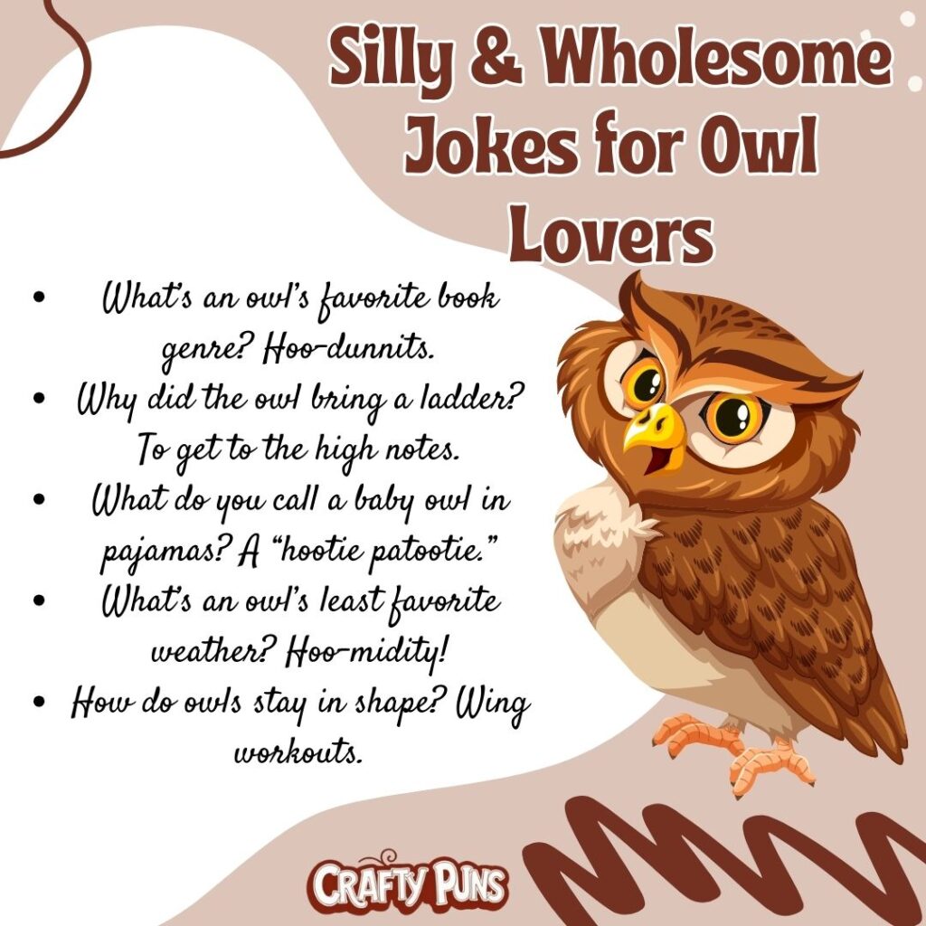 Silly & Wholesome Jokes for Owl Lovers
