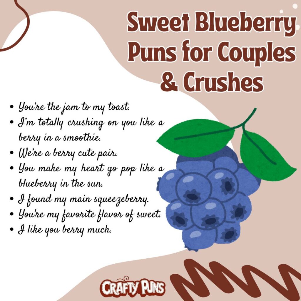 Sweet Blueberry Puns for Couples & Crushes