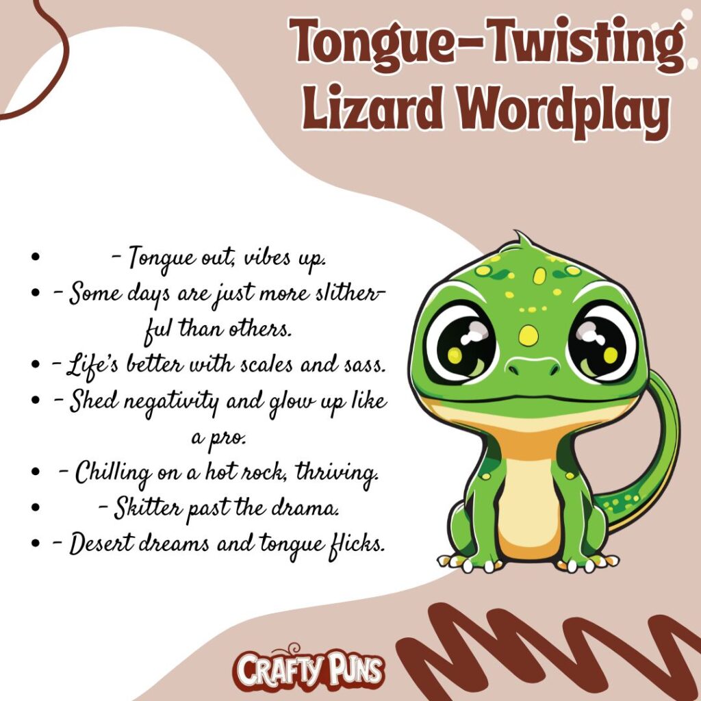 Tongue-Twisting Lizard Wordplay