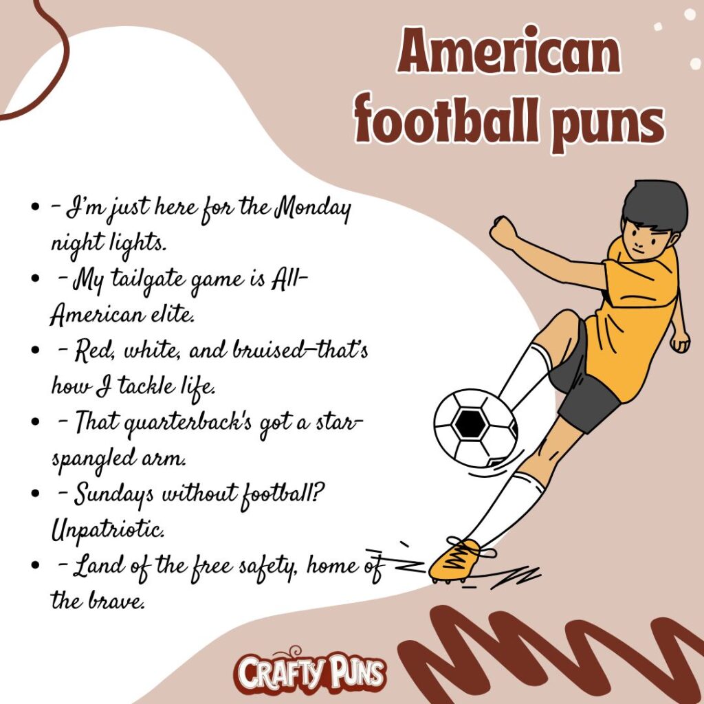 American football puns