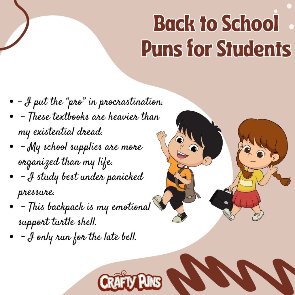 Back to School Puns for Students