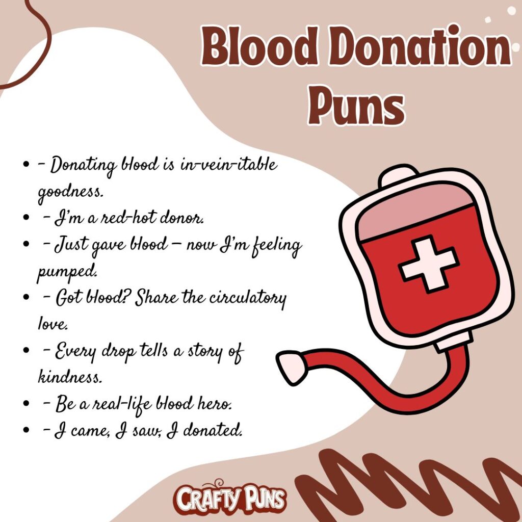 Blood Donation Puns