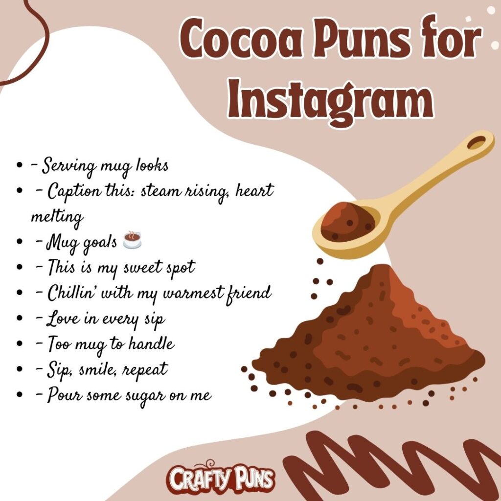 Cocoa Puns for Instagram