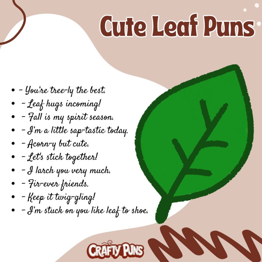 Cute Leaf Puns