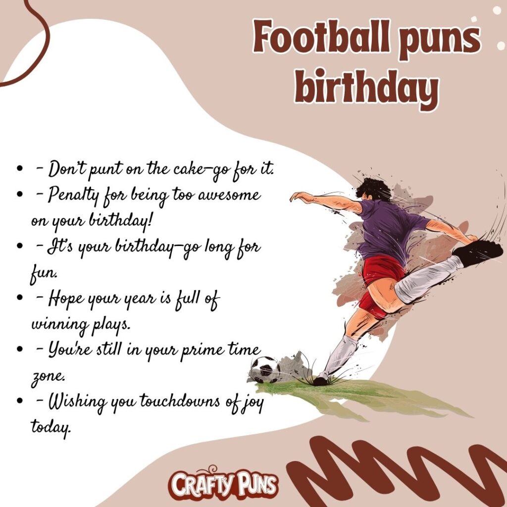 Football puns birthday