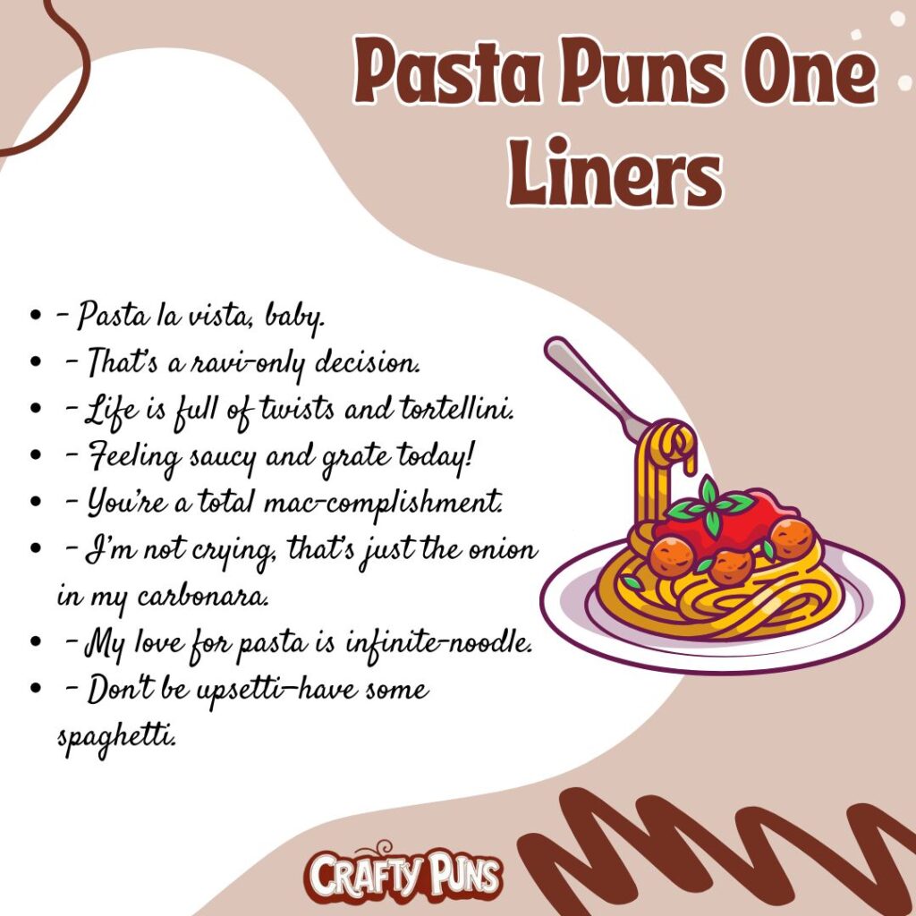 Pasta Puns One Liners