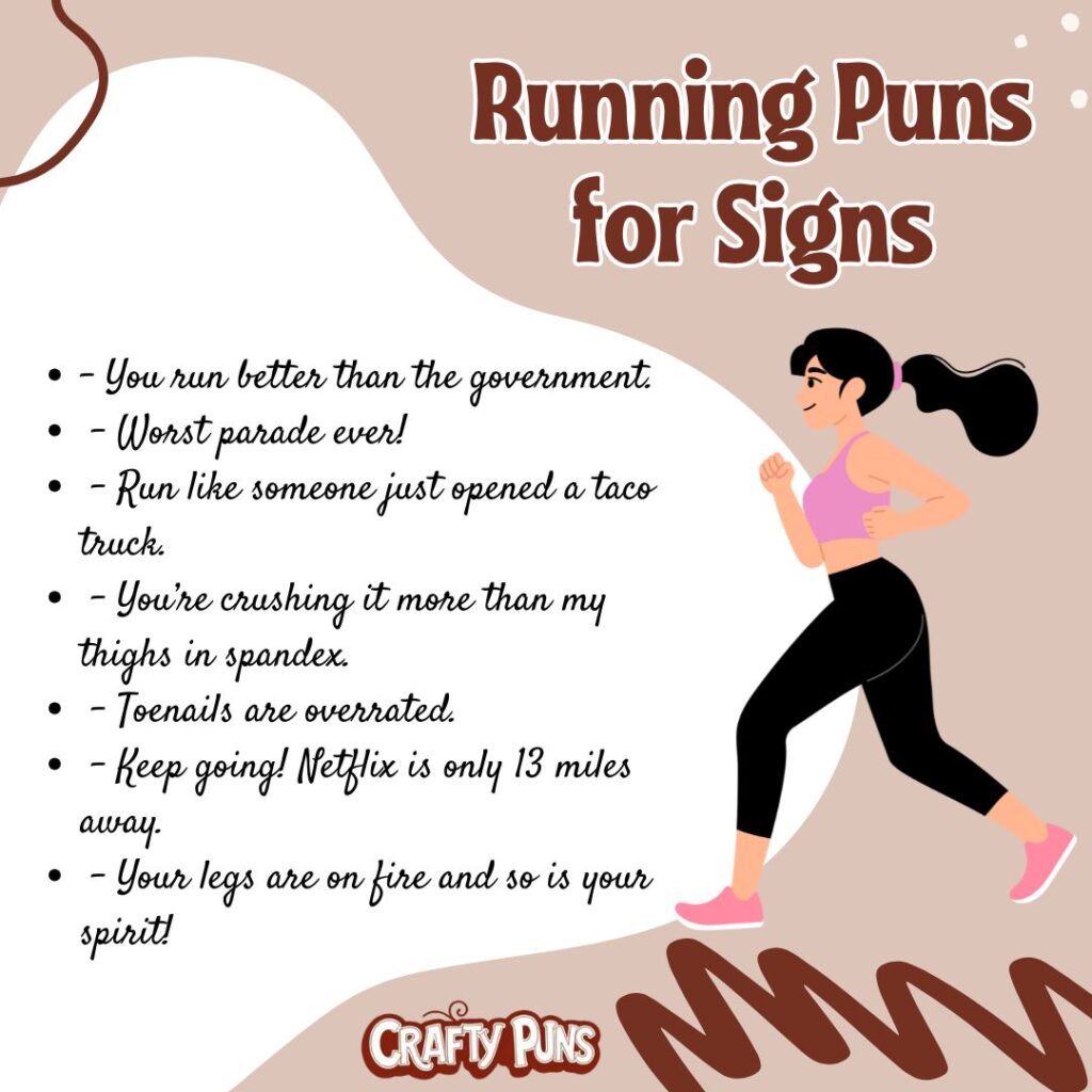 Running Puns for Signs