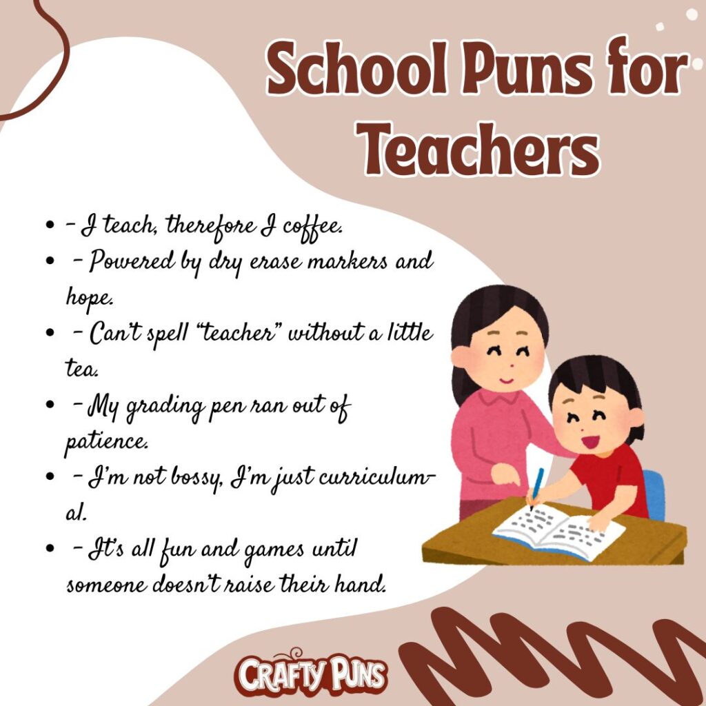 School Puns for Teachers