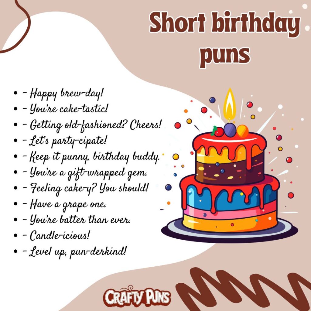 Short birthday puns