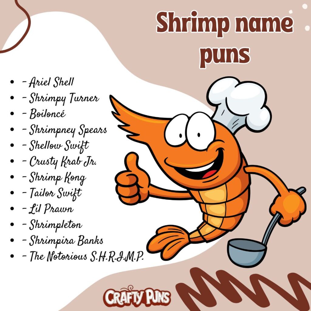 Shrimp name puns