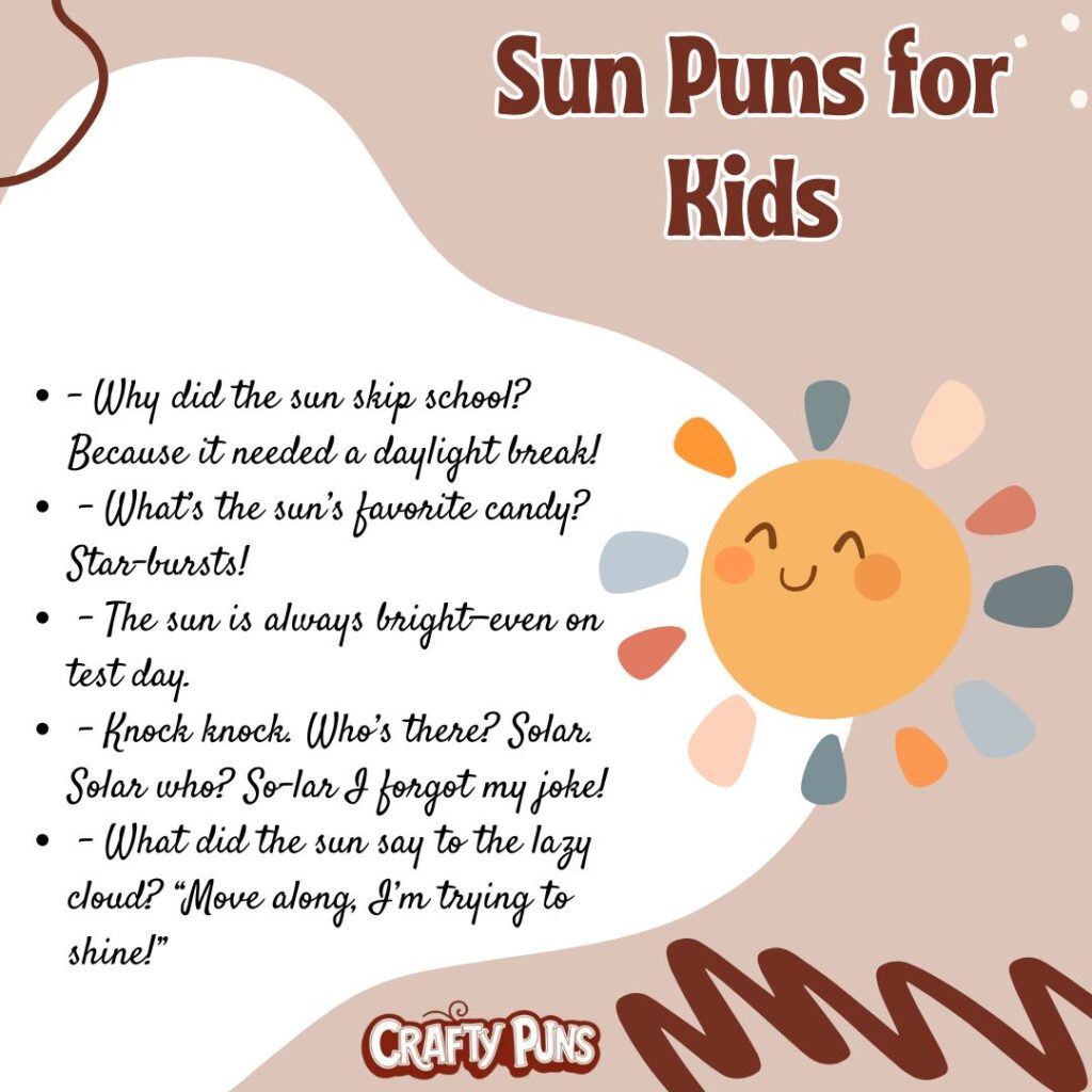 Sun Puns for Kids