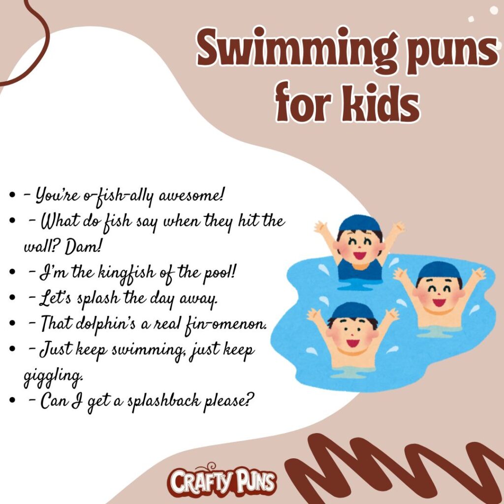 Swimming puns for kids
