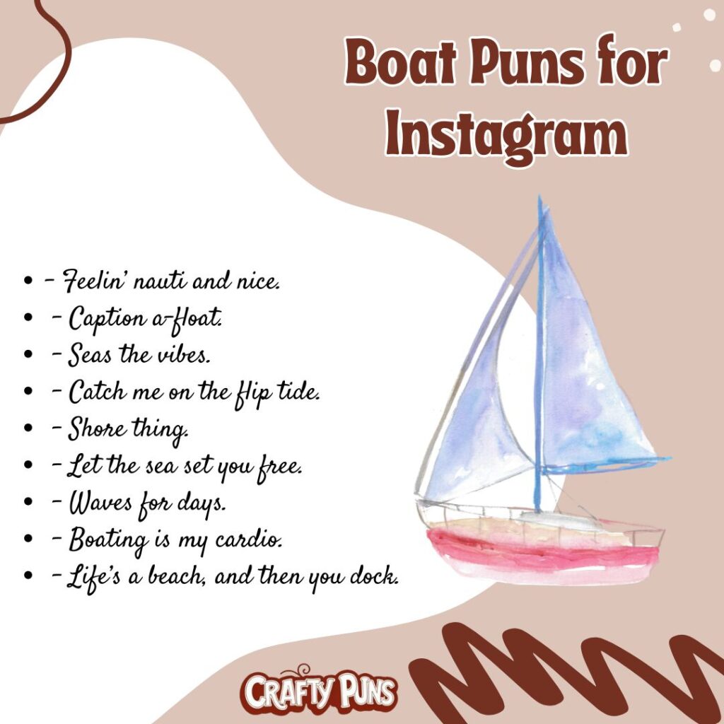 Boat Puns for Instagram
