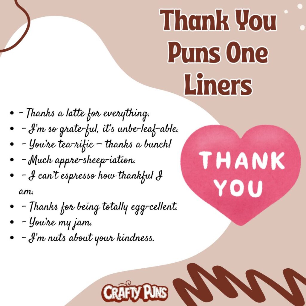 Thank You Puns One Liners
