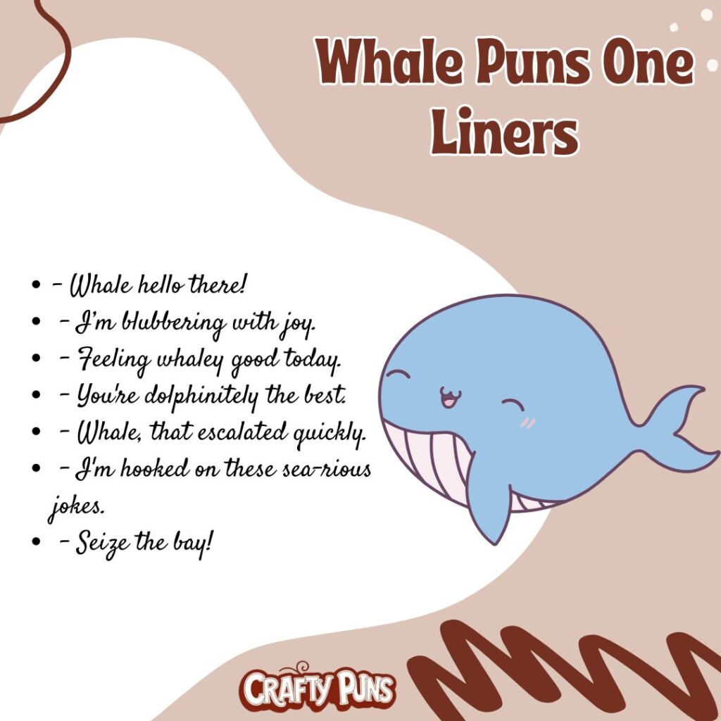 Whale Puns One Liners
