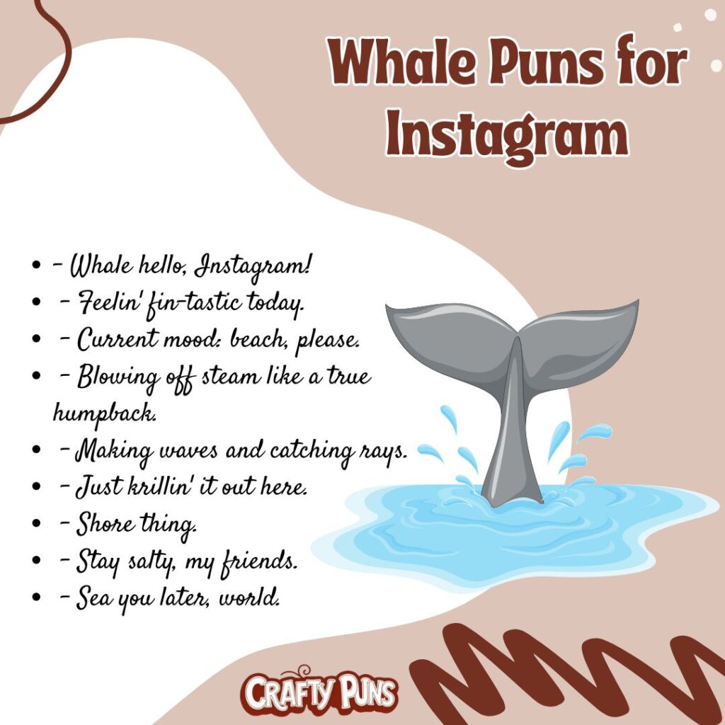 Whale Puns for Instagram
