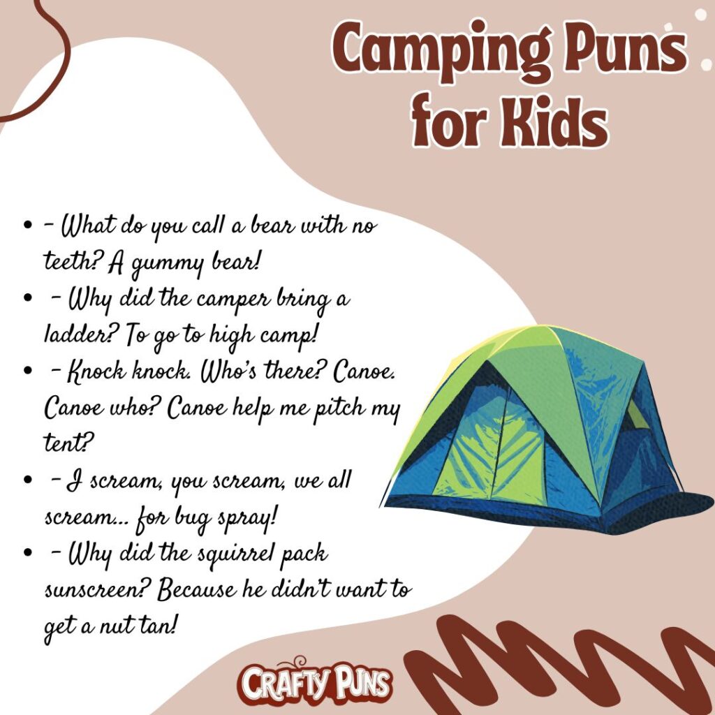 Camping Puns for Kids