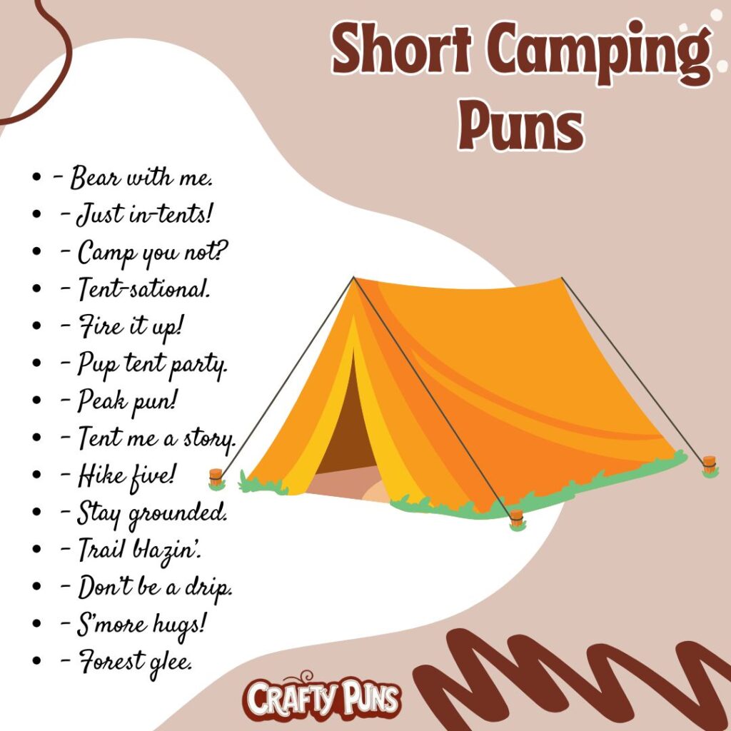 Short Camping Puns