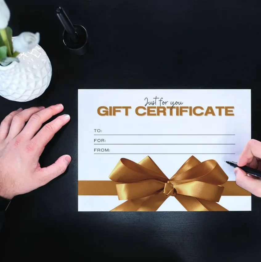 Designing Thoughtful Experiences How a Blank Gift Certificate Turns Simplicity into Something Special