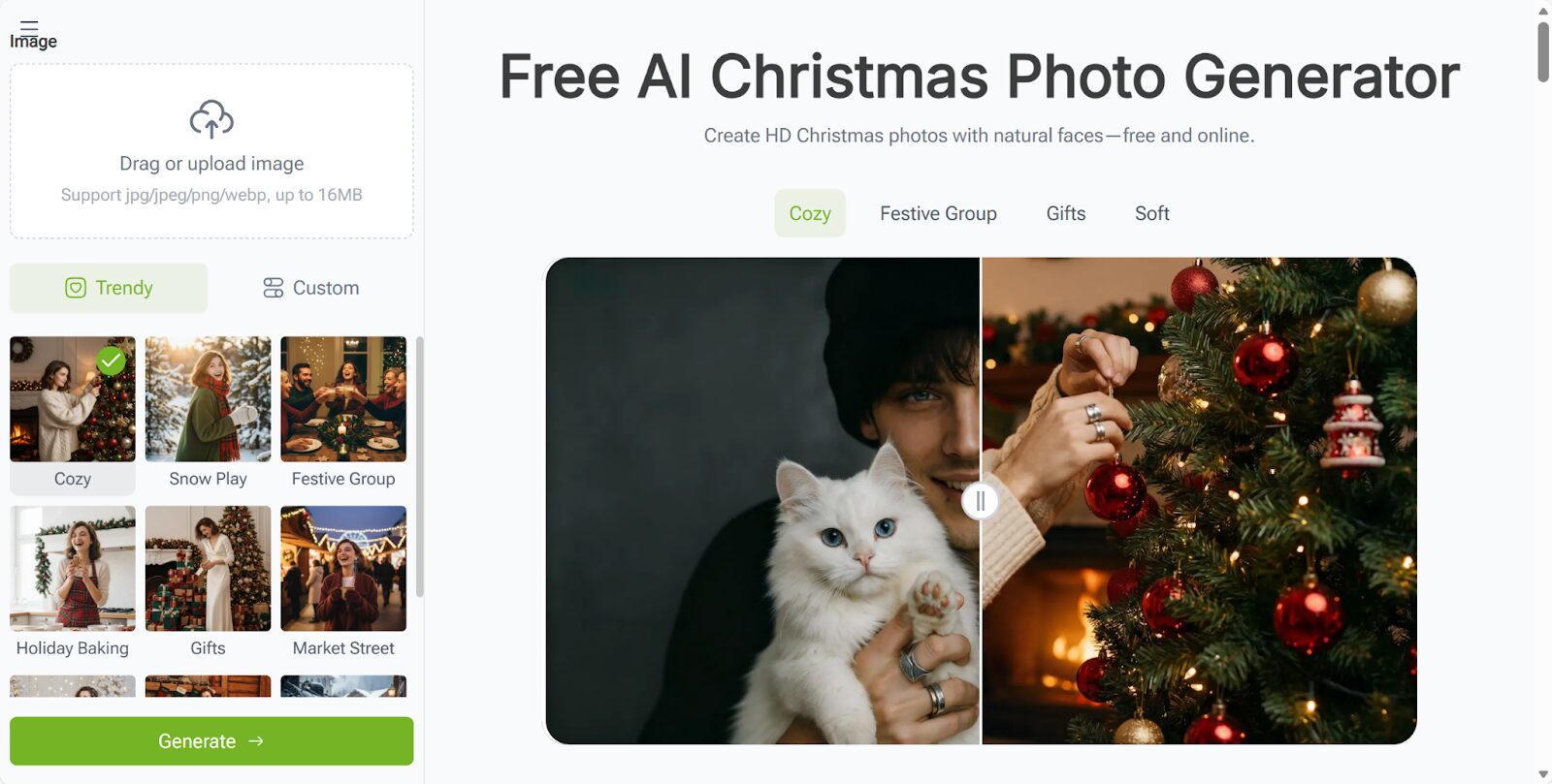 VisualGPT AI Christmas Photo Generator for Rapid Holiday Content Creation and Batch Template Output